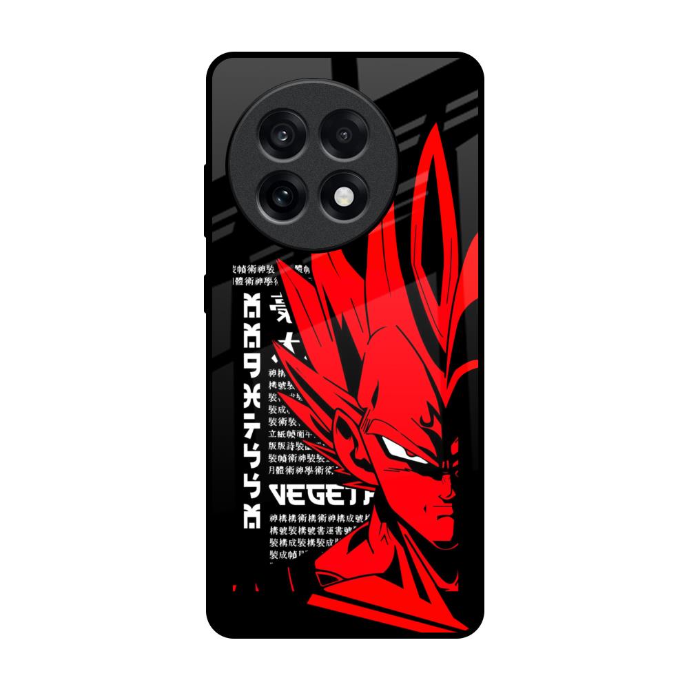 Red Vegeta OnePlus 13R 5G Glass Back Cover Online
