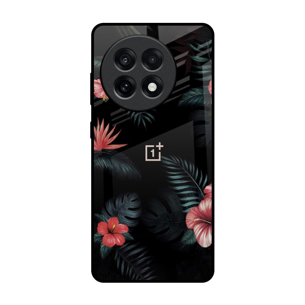 Tropical Art Flower OnePlus 13R 5G Glass Back Cover Online