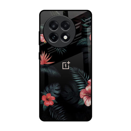 Tropical Art Flower OnePlus 13R 5G Glass Back Cover Online