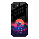 Retro Astronaut Glass Case for Apple iPhone 16e