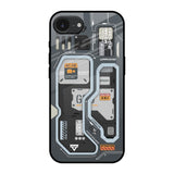 Retro Futuristic Apple iPhone 16e Glass Back Cover Online