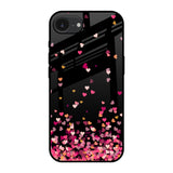Heart Rain Fall Apple iPhone 16e Glass Back Cover Online