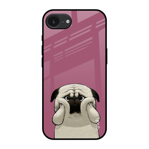 Funny Pug Face Apple iPhone 16e Glass Back Cover Online