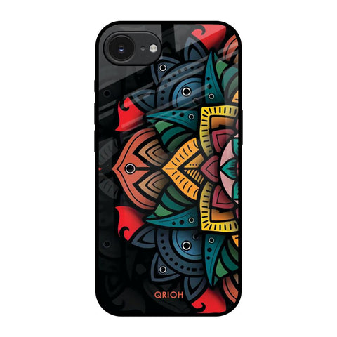 Retro Gorgeous Flower Apple iPhone 16e Glass Back Cover Online