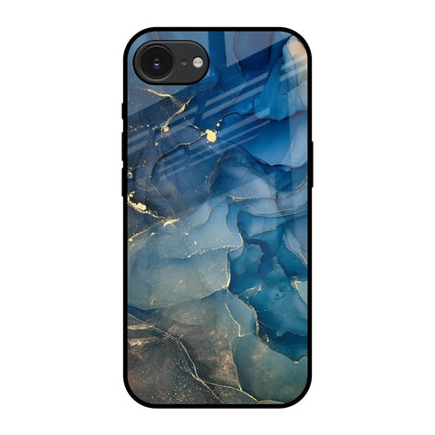 Blue Cool Marble Glass Case for Apple iPhone 16e