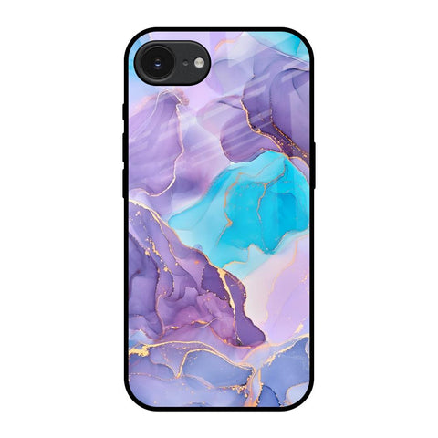 Alcohol ink Marble Apple iPhone 16e Glass Back Cover Online