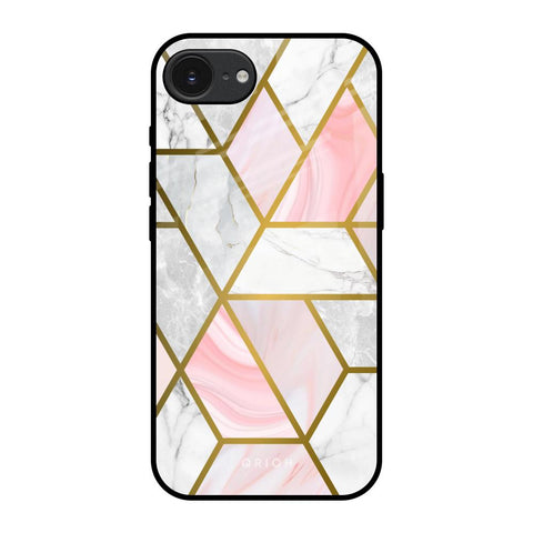 Geometrical Marble Apple iPhone 16e Glass Back Cover Online