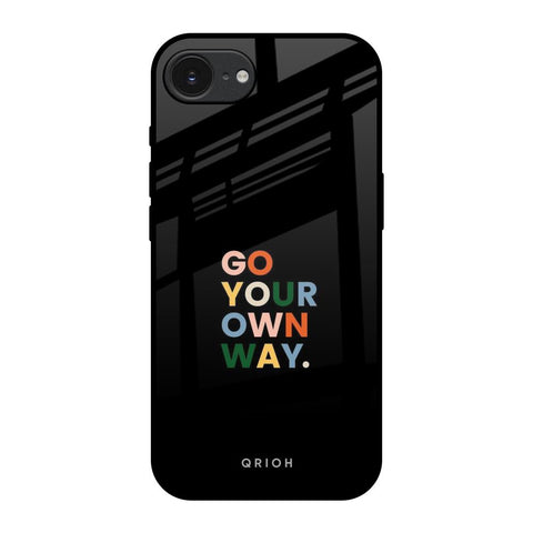 Go Your Own Way Apple iPhone 16e Glass Back Cover Online
