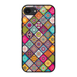 Multicolor Mandala Apple iPhone 16e Glass Back Cover Online
