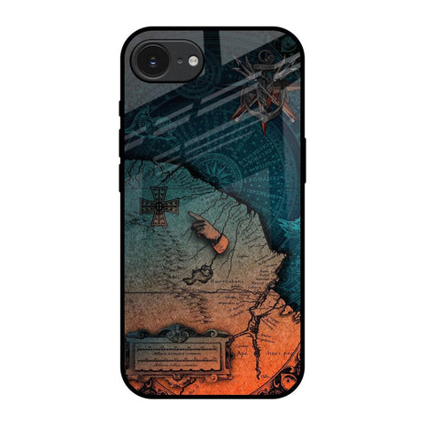 Geographical Map Apple iPhone 16e Glass Back Cover Online