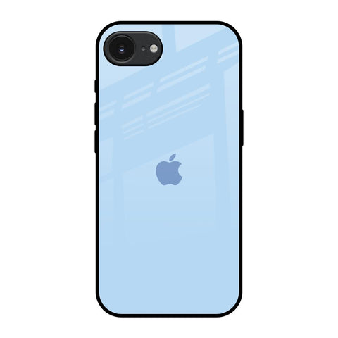 Pastel Sky Blue Apple iPhone 16e Glass Back Cover Online
