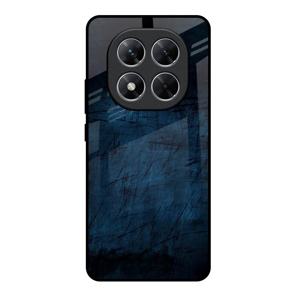 Dark Blue Grunge Poco X7 5G Glass Back Cover Online