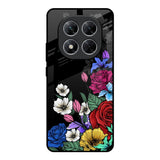 Rose Flower Bunch Art Poco X7 5G Glass Back Cover Online