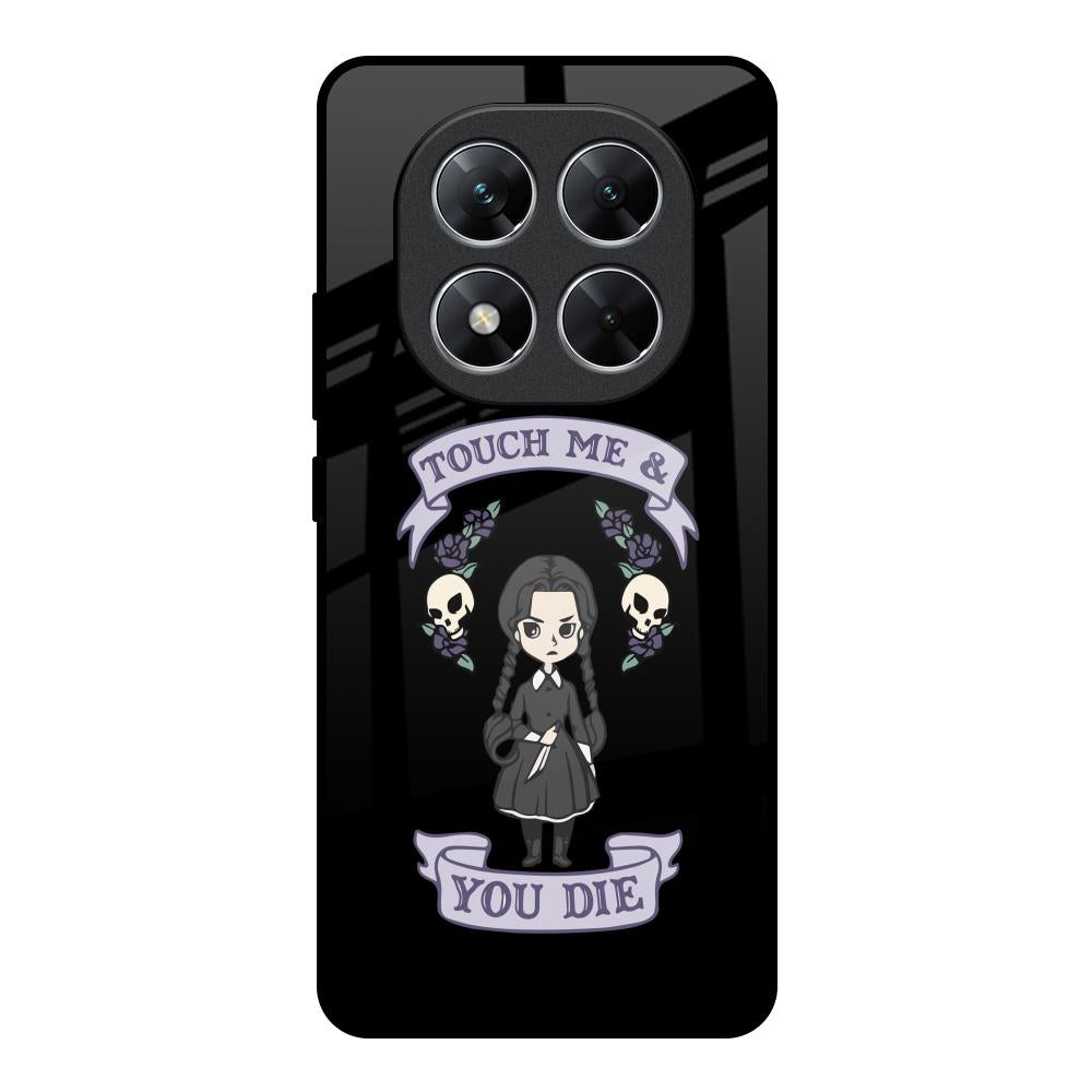 Touch Me & You Die Poco X7 5G Glass Back Cover Online