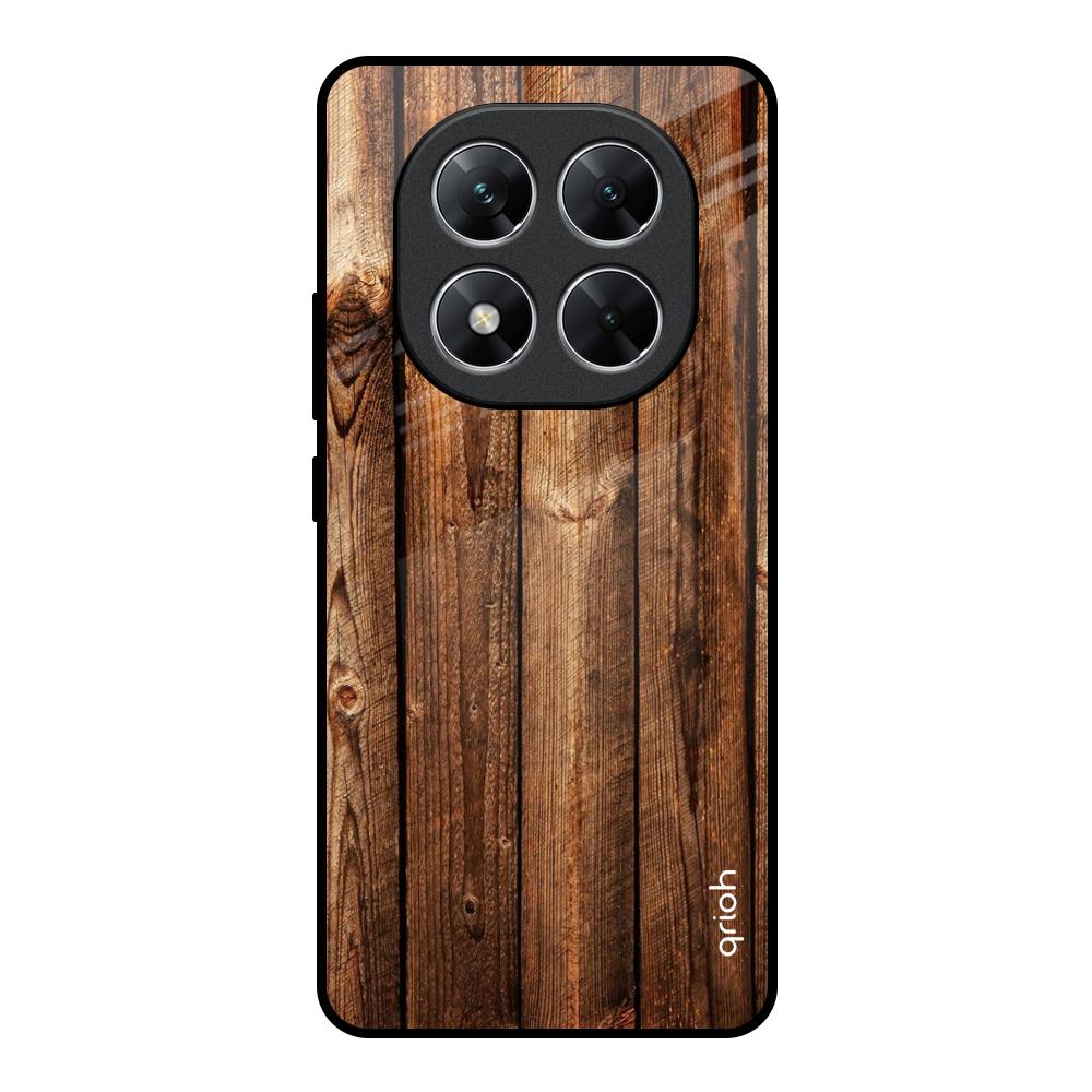 Timber Printed Poco X7 5G Glass Back Cover Online