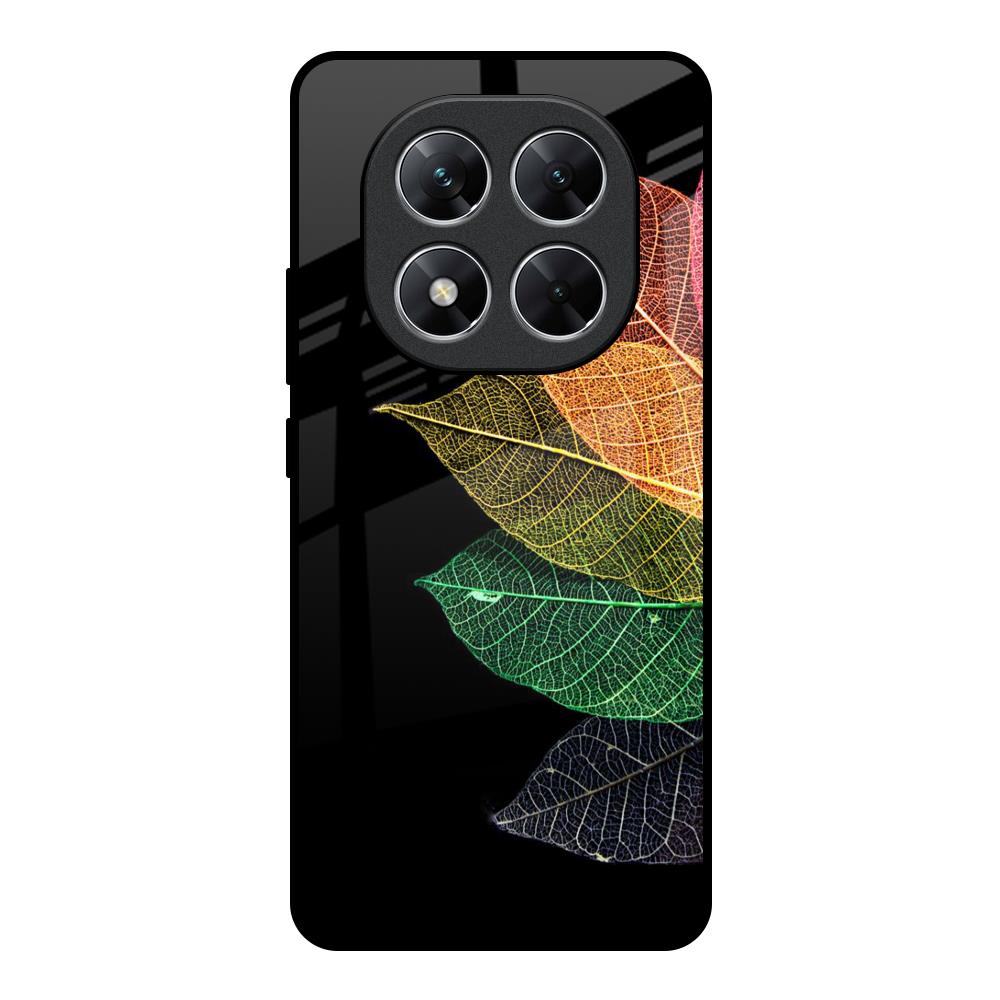 Colorful Leaves Poco X7 5G Glass Back Cover Online