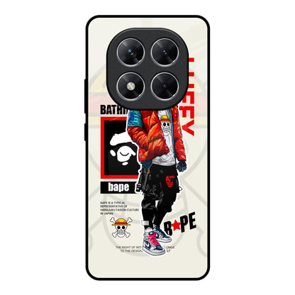 Bape Luffy Poco X7 5G Glass Back Cover Online