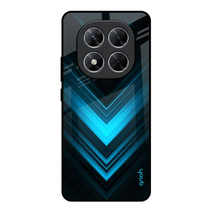 Vertical Blue Arrow Poco X7 5G Glass Back Cover Online