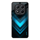 Vertical Blue Arrow Poco X7 5G Glass Back Cover Online