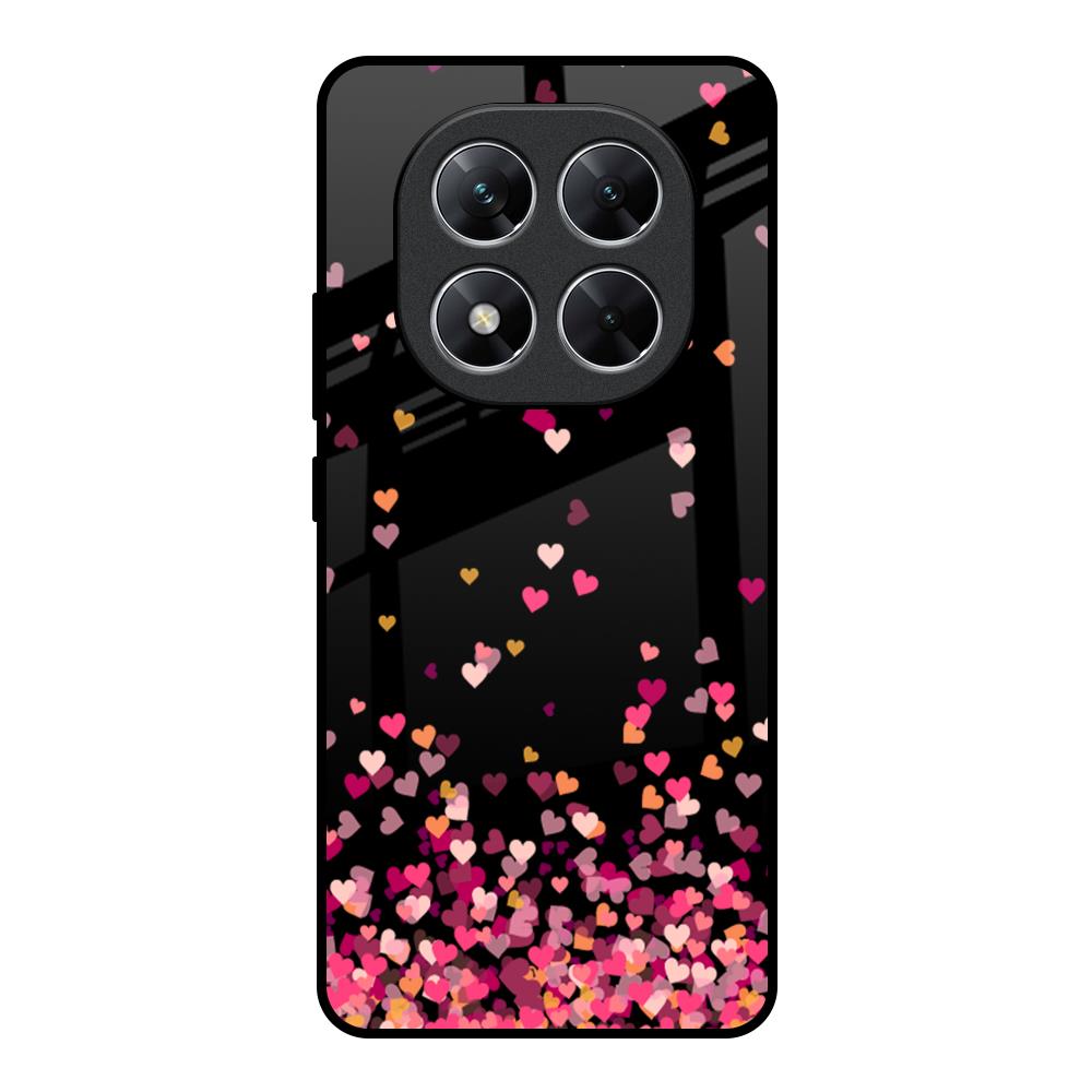 Heart Rain Fall Poco X7 5G Glass Back Cover Online