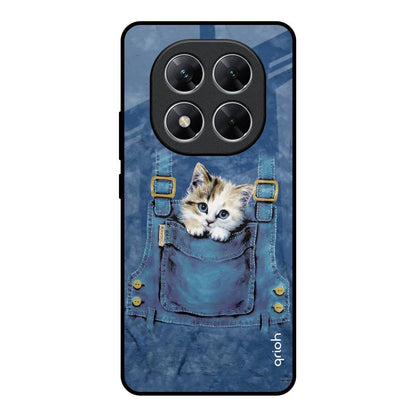 Kitty In Pocket Poco X7 5G Glass Back Cover Online
