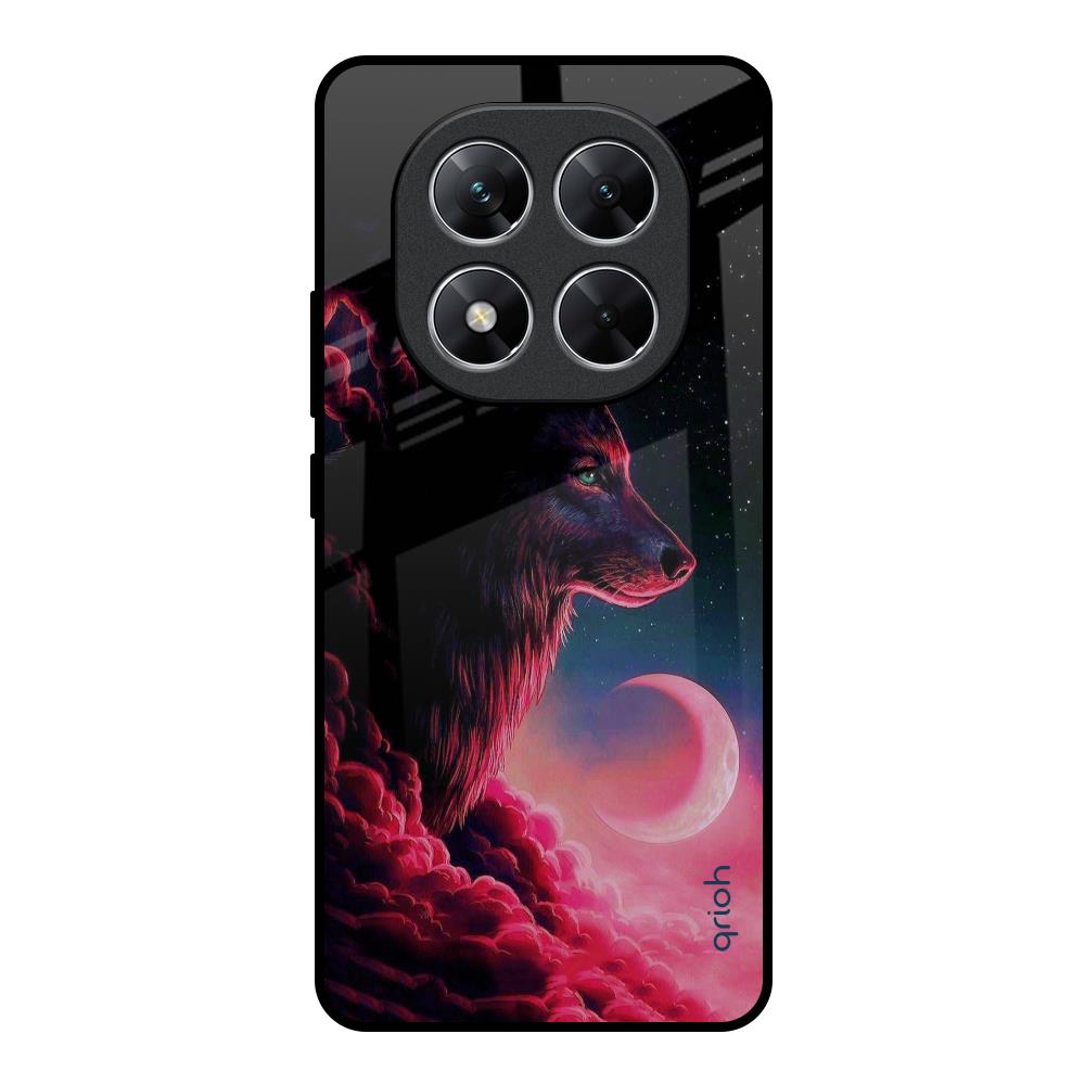 Moon Wolf Poco X7 5G Glass Back Cover Online