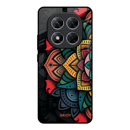 Retro Gorgeous Flower Poco X7 5G Glass Back Cover Online