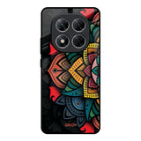 Retro Gorgeous Flower Poco X7 5G Glass Back Cover Online