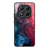 Blue & Red Smoke Poco X7 5G Glass Back Cover Online