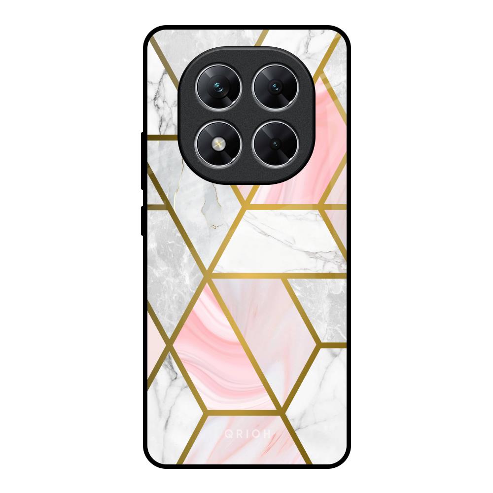 Geometrical Marble Poco X7 5G Glass Back Cover Online