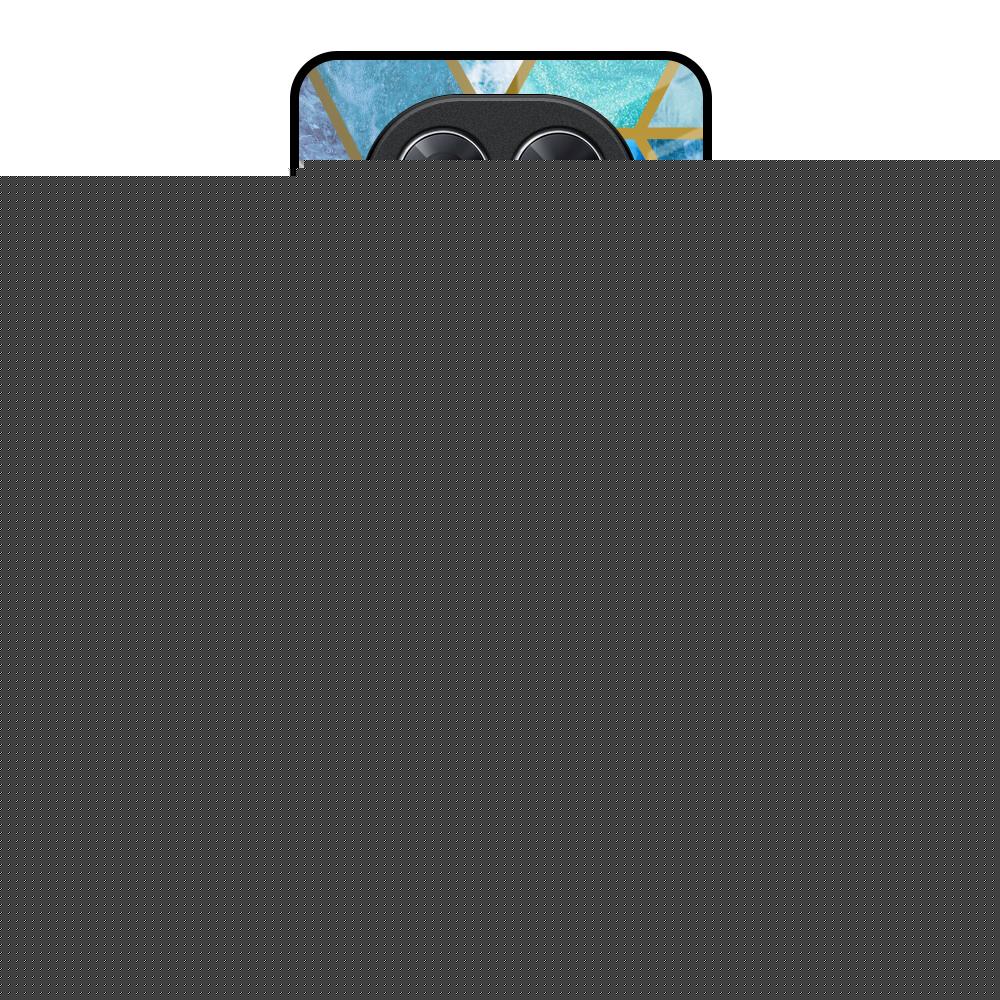 Turquoise Geometrical Marble Poco X7 5G Glass Back Cover Online