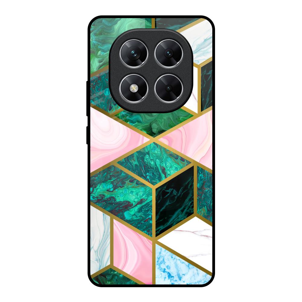 Seamless Green Marble Poco X7 5G Glass Back Cover Online