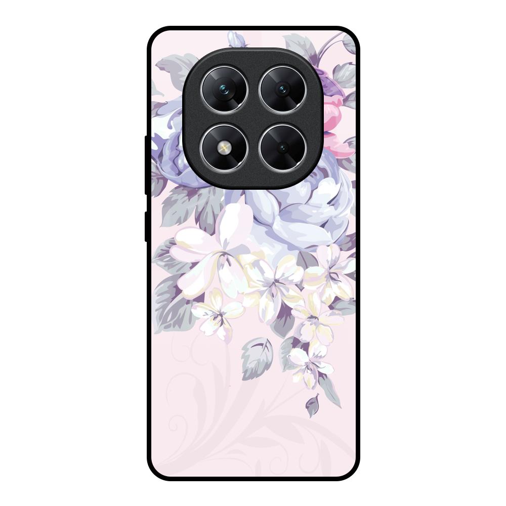 Elegant Floral Poco X7 5G Glass Back Cover Online