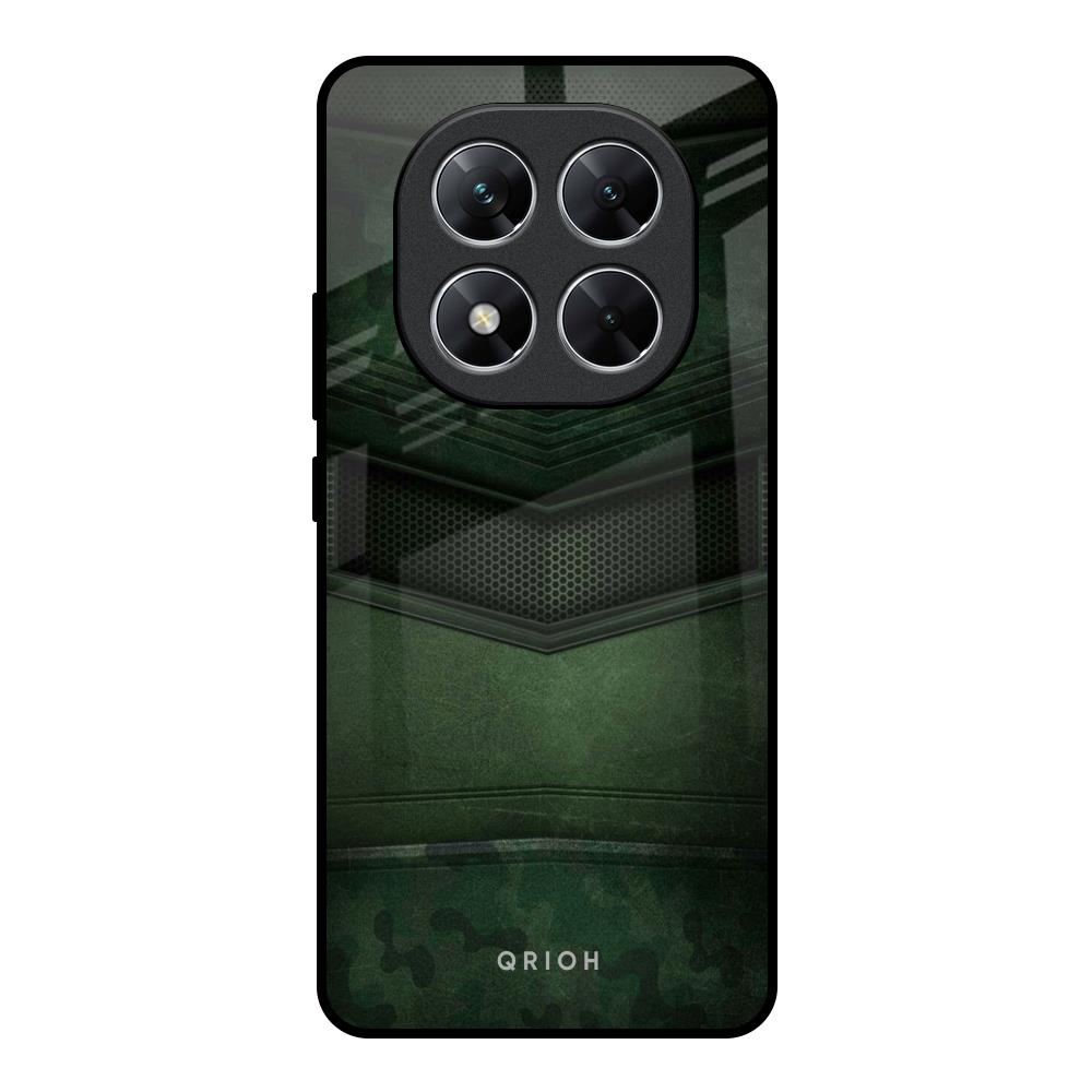 Green Leather Poco X7 5G Glass Back Cover Online