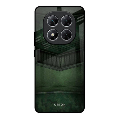 Green Leather Poco X7 5G Glass Back Cover Online