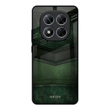 Green Leather Poco X7 5G Glass Back Cover Online