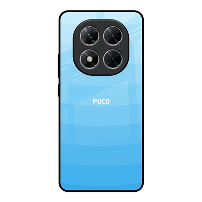 Wavy Blue Pattern Poco X7 5G Glass Back Cover Online