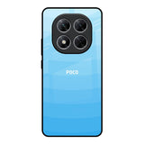 Wavy Blue Pattern Poco X7 5G Glass Back Cover Online