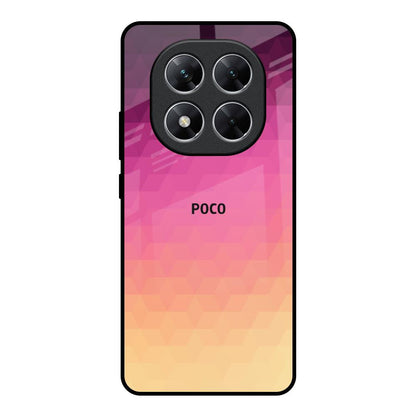 Geometric Pink Diamond Poco X7 5G Glass Back Cover Online