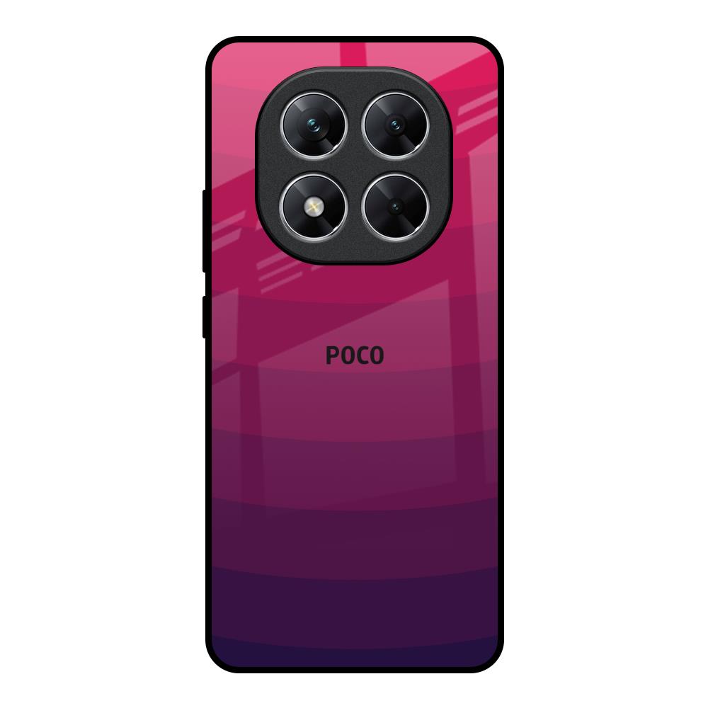 Wavy Pink Pattern Poco X7 5G Glass Back Cover Online