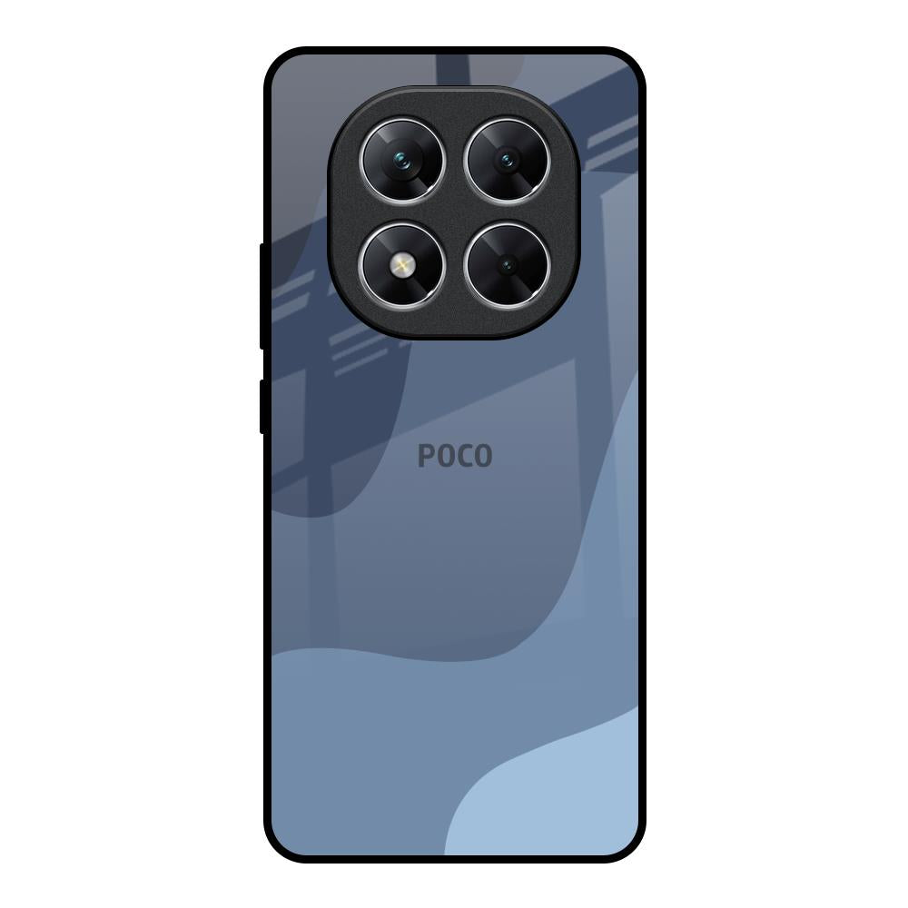 Navy Blue Ombre Poco X7 5G Glass Back Cover Online