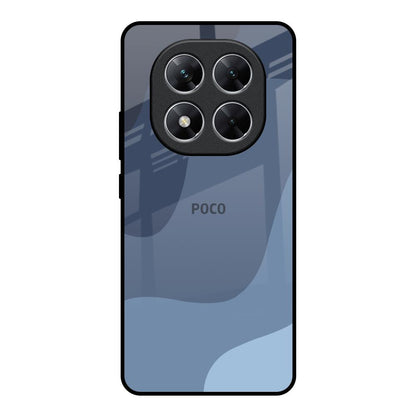 Navy Blue Ombre Poco X7 5G Glass Back Cover Online