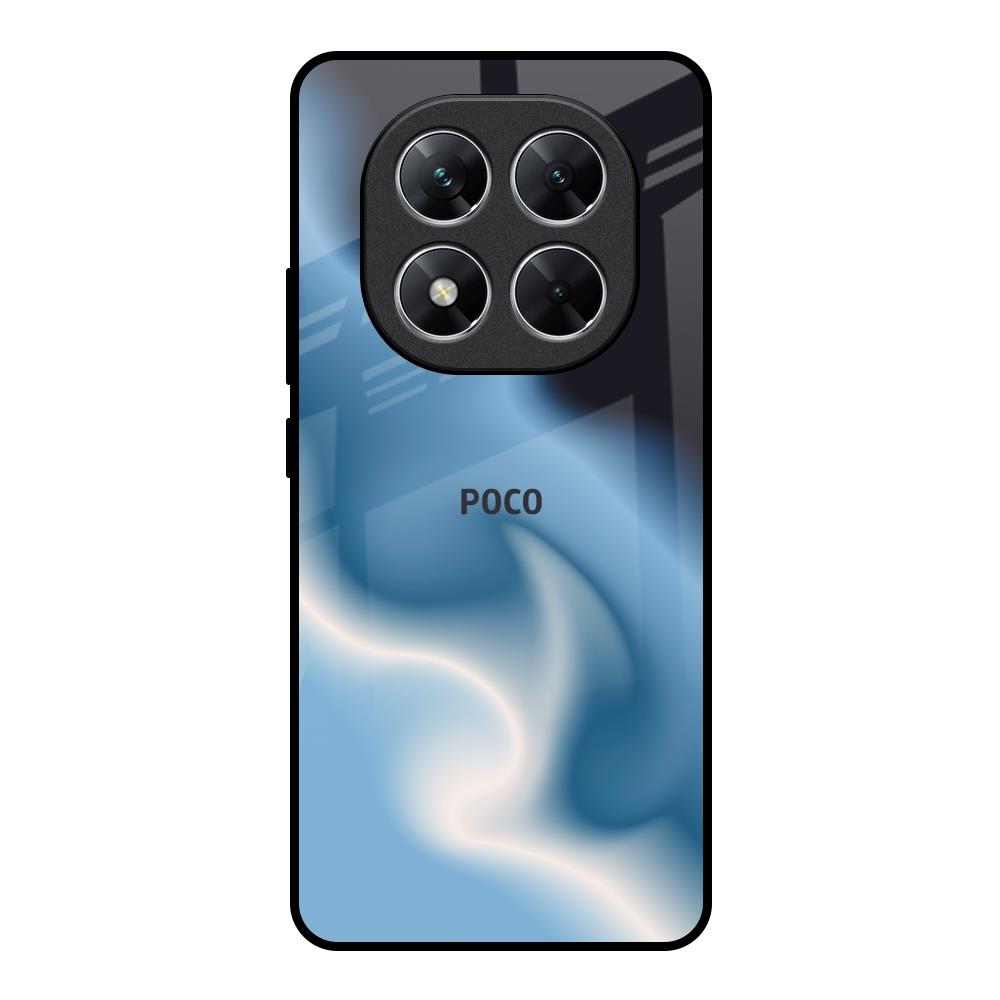 Blue Waves Poco X7 5G Glass Back Cover Online