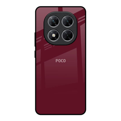 Classic Burgundy Poco X7 5G Glass Back Cover Online