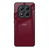 Classic Burgundy Poco X7 5G Glass Back Cover Online