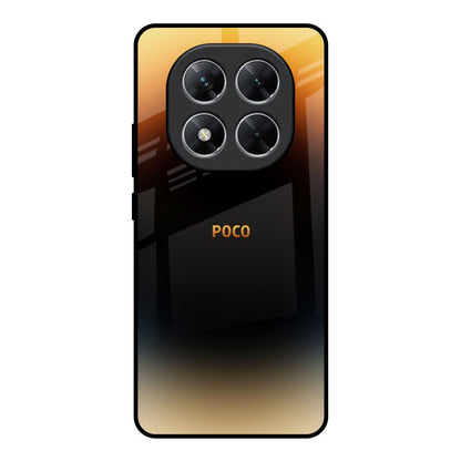 Grainy Yellow Poco X7 5G Glass Back Cover Online