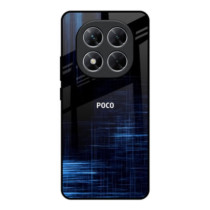 Blue Scratch Poco X7 5G Glass Back Cover Online