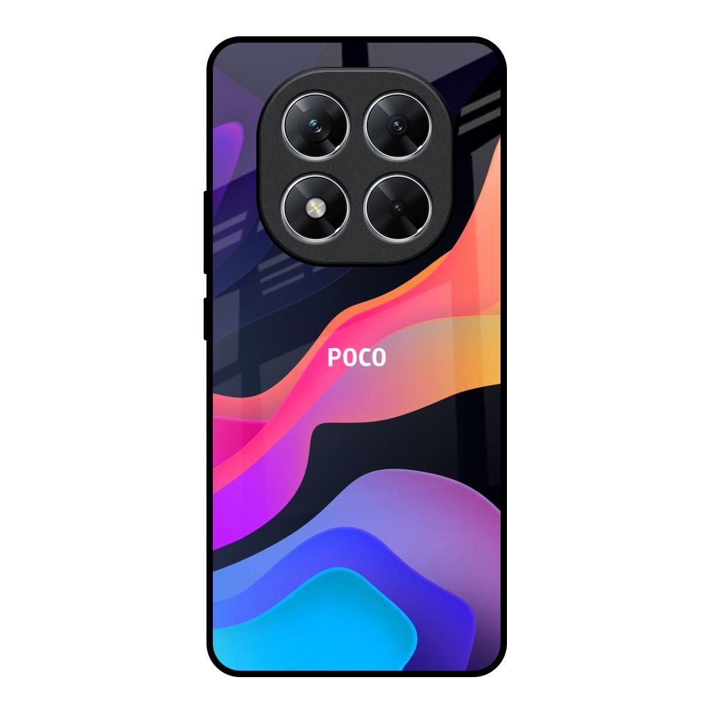 Colorful Fluid Poco X7 5G Glass Back Cover Online