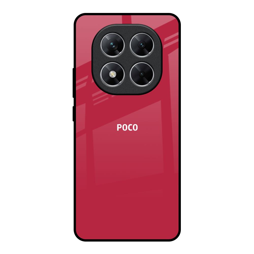 Solo Maroon Poco X7 5G Glass Back Cover Online