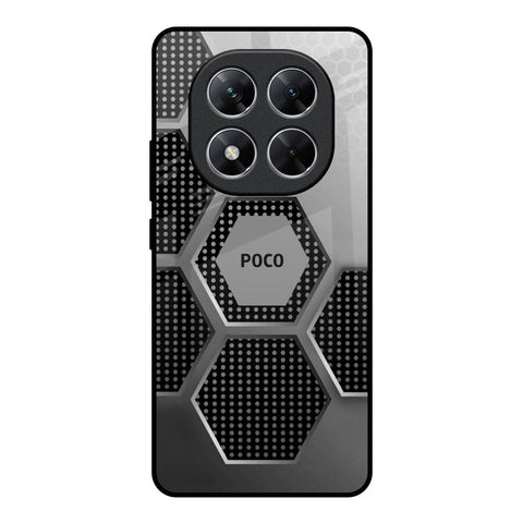 Hexagon Style Poco X7 5G Glass Back Cover Online